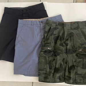 3 pack of young mens shorts
